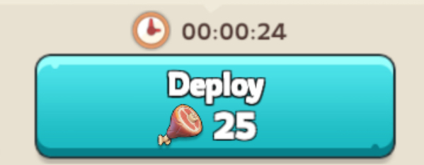 Clock time above the Deploy button — copy that H:M:S into this app as distance to the other target